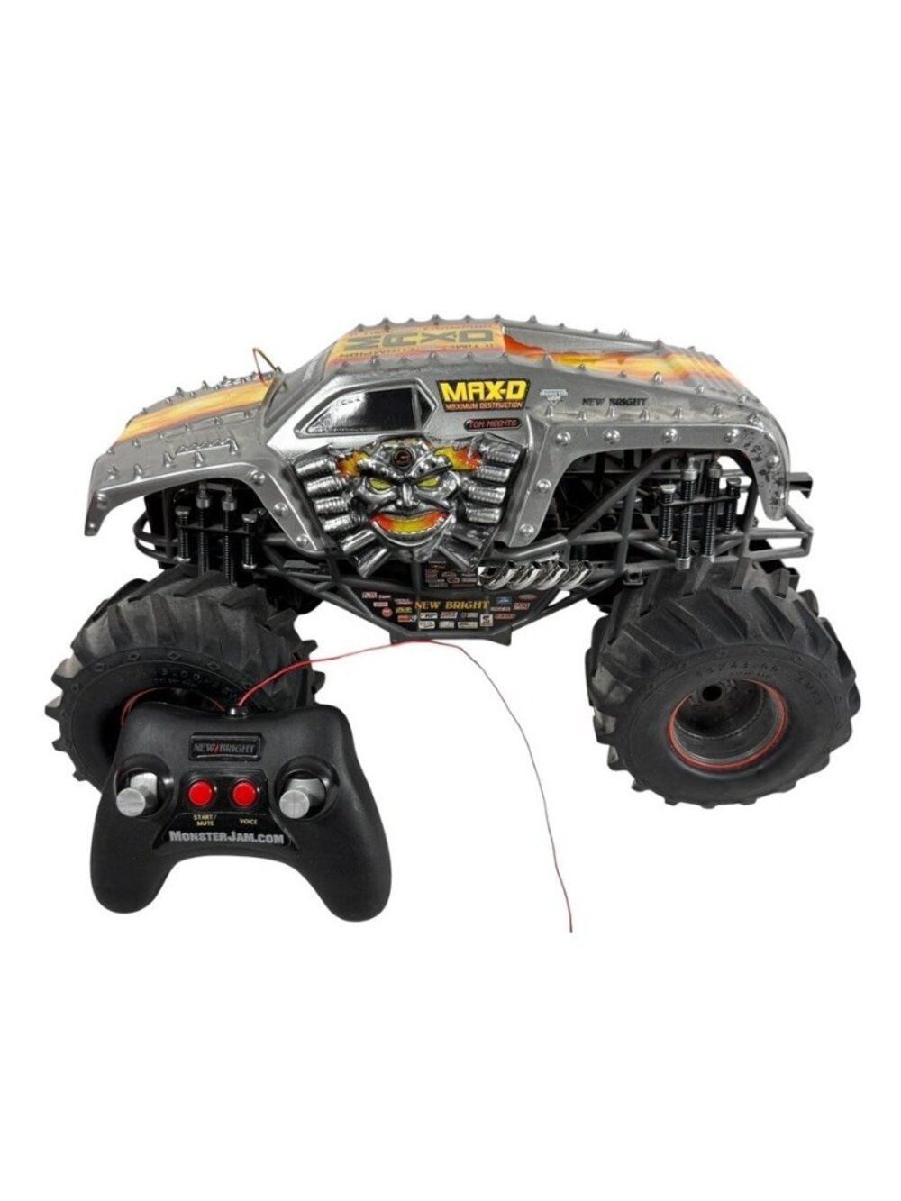 New Bright Max-D Monster Jam Truck 1/10 RC Truck & Remote Parts Repair Not Work